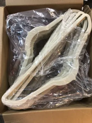 Box of velvet hangers
