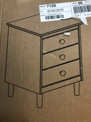 Solid wood night stand