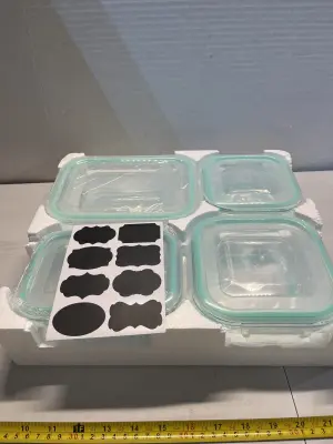 4ct glass tupperware