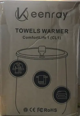 Keenray towel warmer comes on