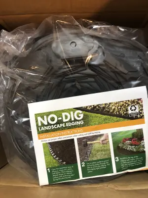 No dog landscape edging