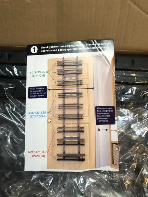 Over the door pantry organizer