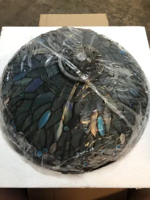 Stained glass dome lamp