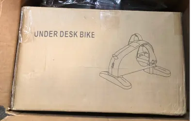 Under desk bike comes on