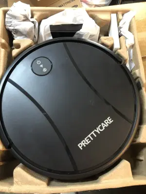 Pretty care robot vacuum comes on