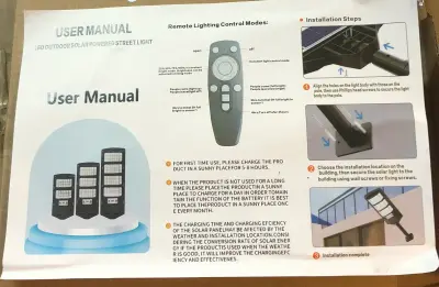 LED outdoor solar powered street light