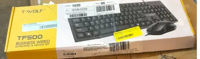 Twolf business wired keyboard and mouse set