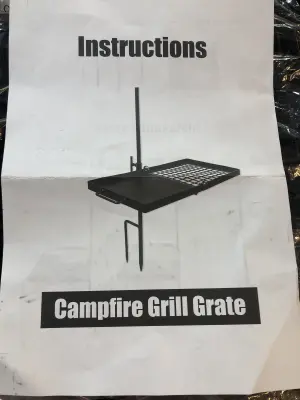 Campfire grill grate
