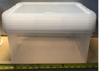 6pc plastic containers with lids