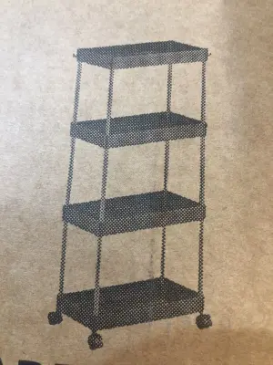 Plastic rolling cart