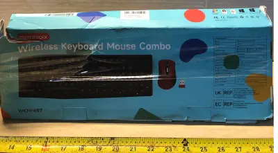 Memzuoix pink wireless keyboard and mouse