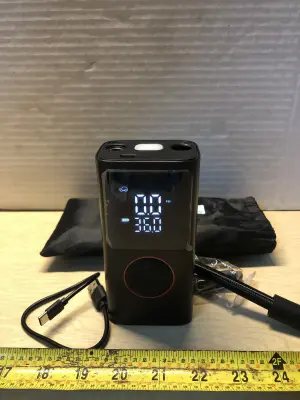 Tire inflator comes on