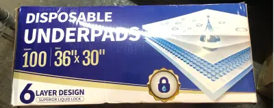 100 count disposable underpads