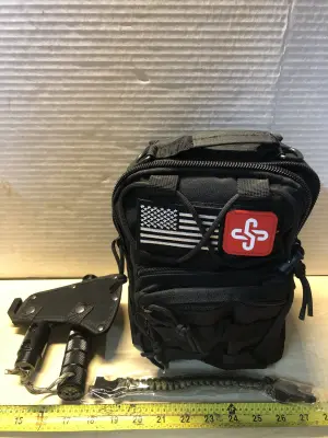 Survival backpack with survival gear inside