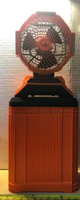Pull handle water tank outdoor misting fan with wheels and light works