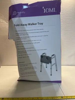 fold away walker tray