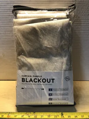 Black out curtain panels