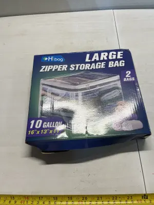 2 bag large zipper storage bag