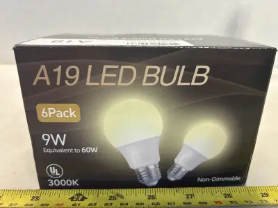 6 pack led light bulb