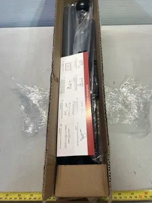 2 sets of black curtain rods