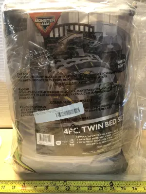 Monster jam 4pc bed set