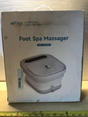 All joy collapsible foot spa massager comes on