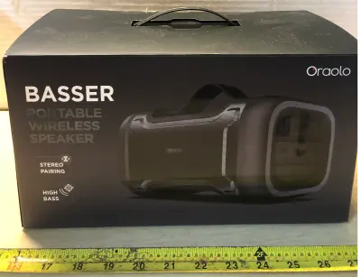 Oraolo basser portable wireless speaker comes on