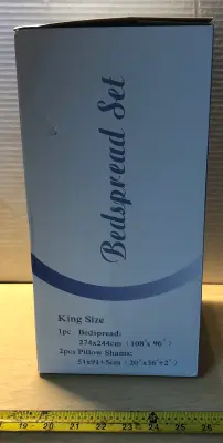 King size bedspread set