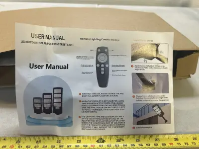 LED outdoor solar powered street light
