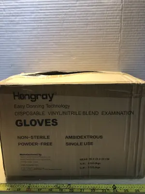 Box of medium sized powder free gloves
