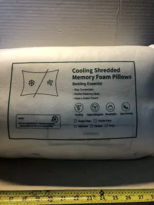 Cooling memory foam pillows