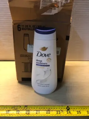 6 bottles 110z Dove body wash