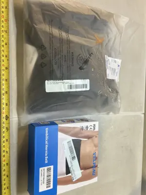 copper fit back support and umbilical hernia belt