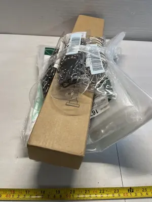 shower curtains ,rod, clips bundle