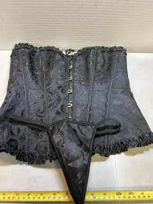 large corset and thong