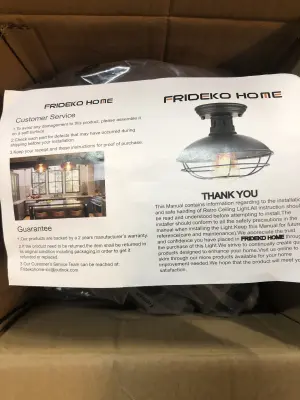 2pc Frideko home light fixtures
