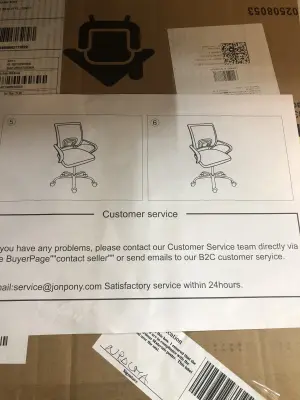 JonPony rolling desk chair