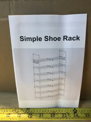 Simple shoe rack