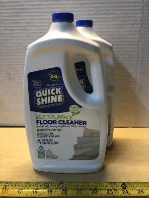 2 bottles 64oz quick shine floor cleaner