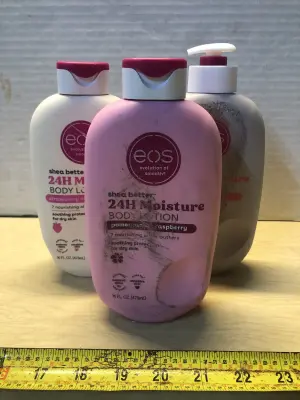 3 bottles eos 16oz body lotion