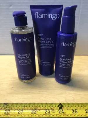 Flamingo 3 step shave set