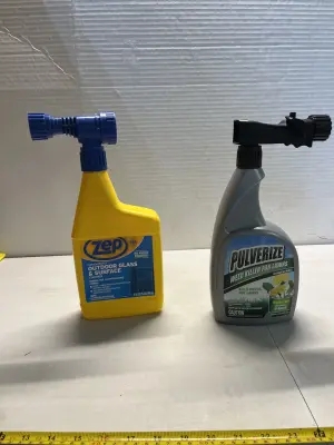 ZEP outdoor glass & surface cleaner, pulverized weed killer