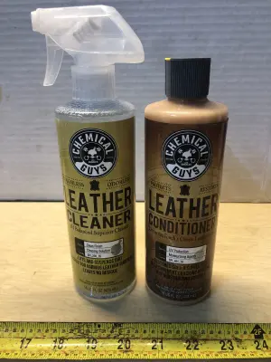 2 bottles 16oz leather cleaner and conditioner