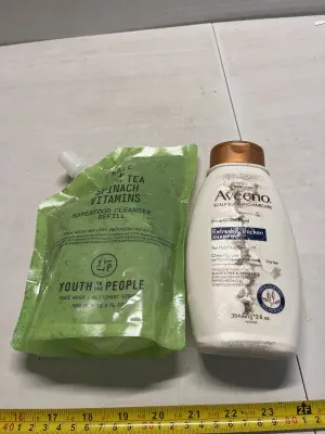 kale + green tea spinach vitamin face wash refill, aveeno shampoo 12 fl oz