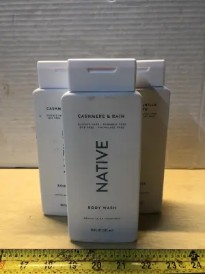 3 bottles 18oz Native body wash