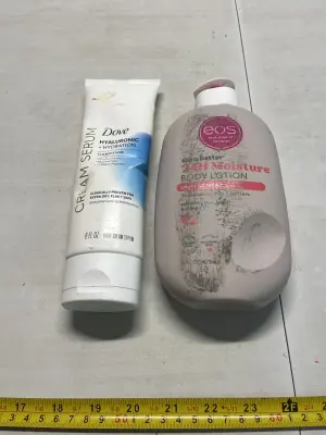 dove hyaluronic +hydration, eos 24hr moisture body lotion