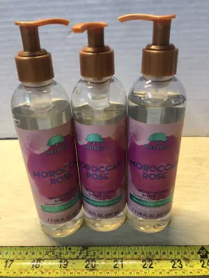 3 bottles 7.7oz tree hut Moroccan rose shave oil