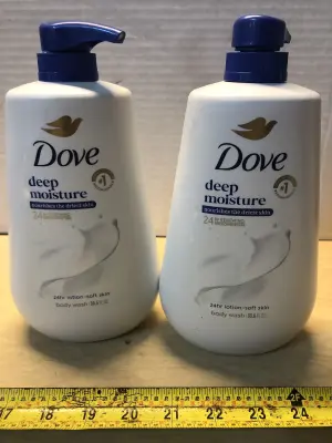 2 bottles 30.6oz Dove body wash