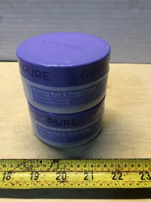 2 tubs 4.25oz Go pure firming butt and thigh cream
