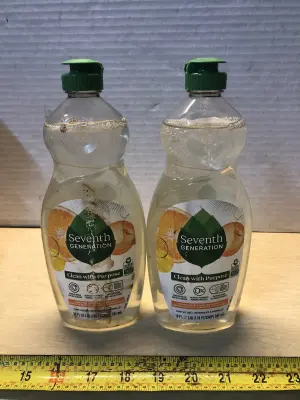 2 bottles 19oz seventh generation dish liquid